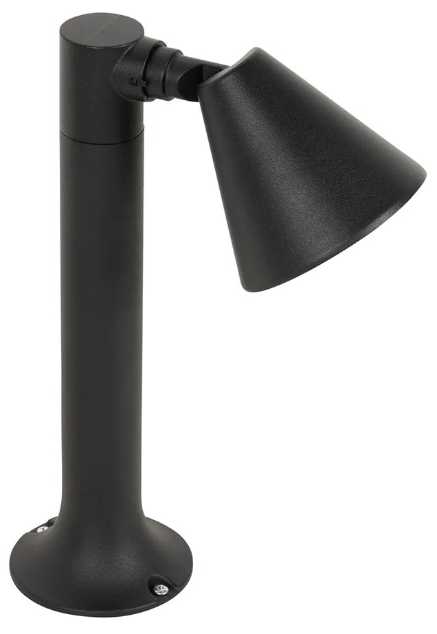 Paletto da esterno moderno nero 30 cm IP44 orientabile - Ciara