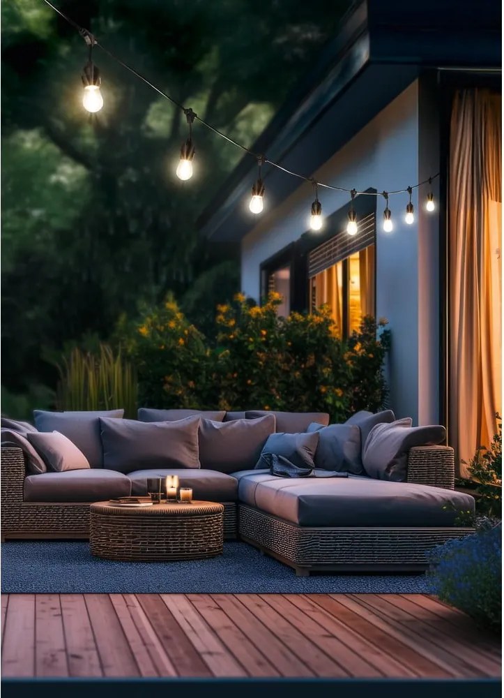 Catena luminosa numero lampadine 10 pz lunghezza totale 650 cm Chain – Reality