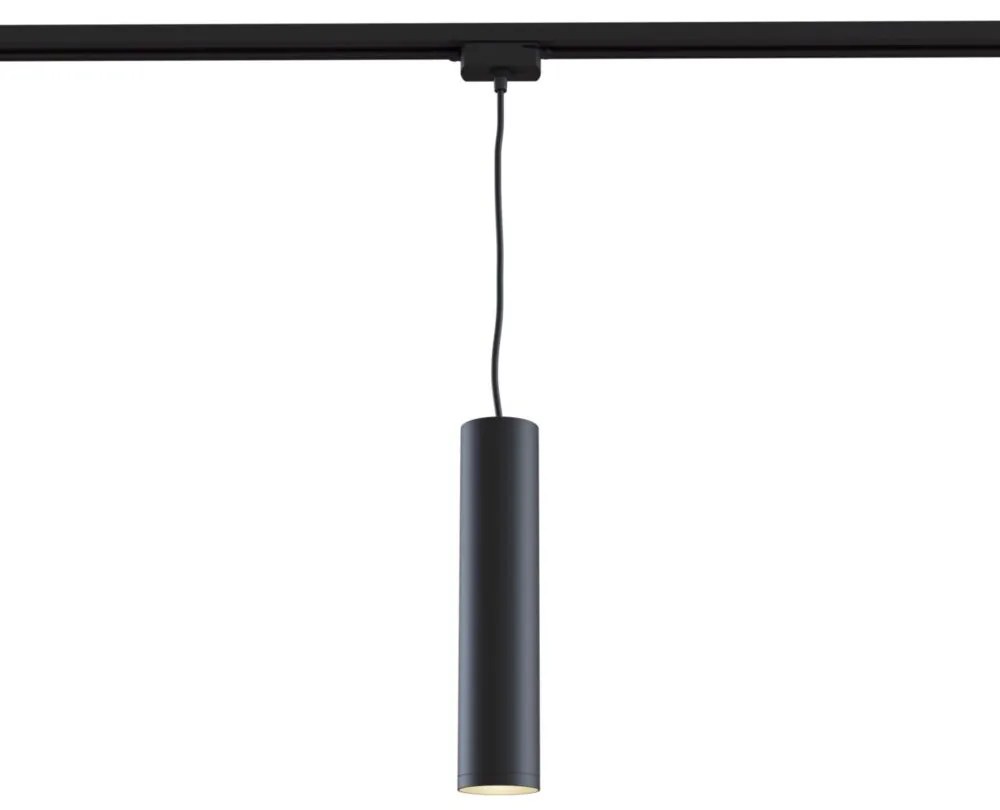 Pendente Per Binario Moderno In Alluminio Nero 1 Luce