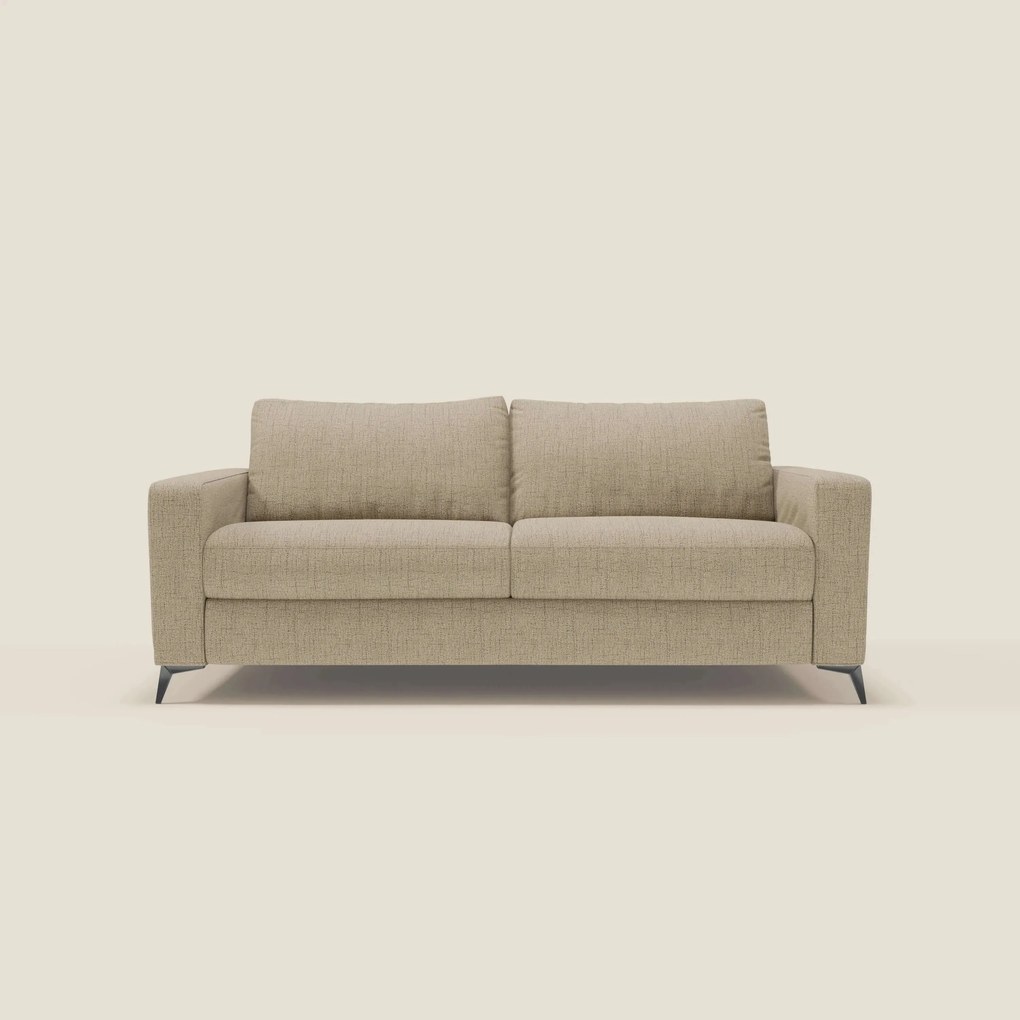 Alaya Divano letto matrimoniale dai morbidi cuscini in tessuto impermeabile T03 beige