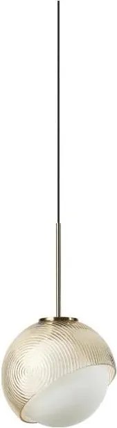 Ideal Lux - Lampadario LED a sospensione BLOOM 1xG9/3W/230V ø11,5 cm oro/beige fumé