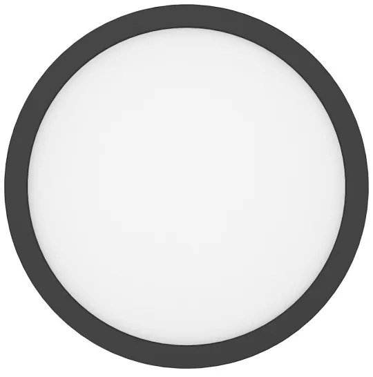 Plafoniera EVORA LED/18W/230V 3000/4000/6000K Ø 22,5 cm nero