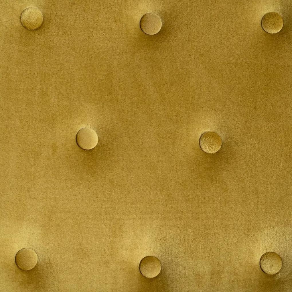 Poltrona 75 x 83 x 103 cm Tessuto Sintetico Legno Senape