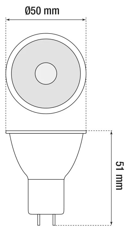 Faretto LED MR16 6W, angolo 38°, 12/24V AC/DC - OSRAM LED Colore Bianco Freddo 6.000K