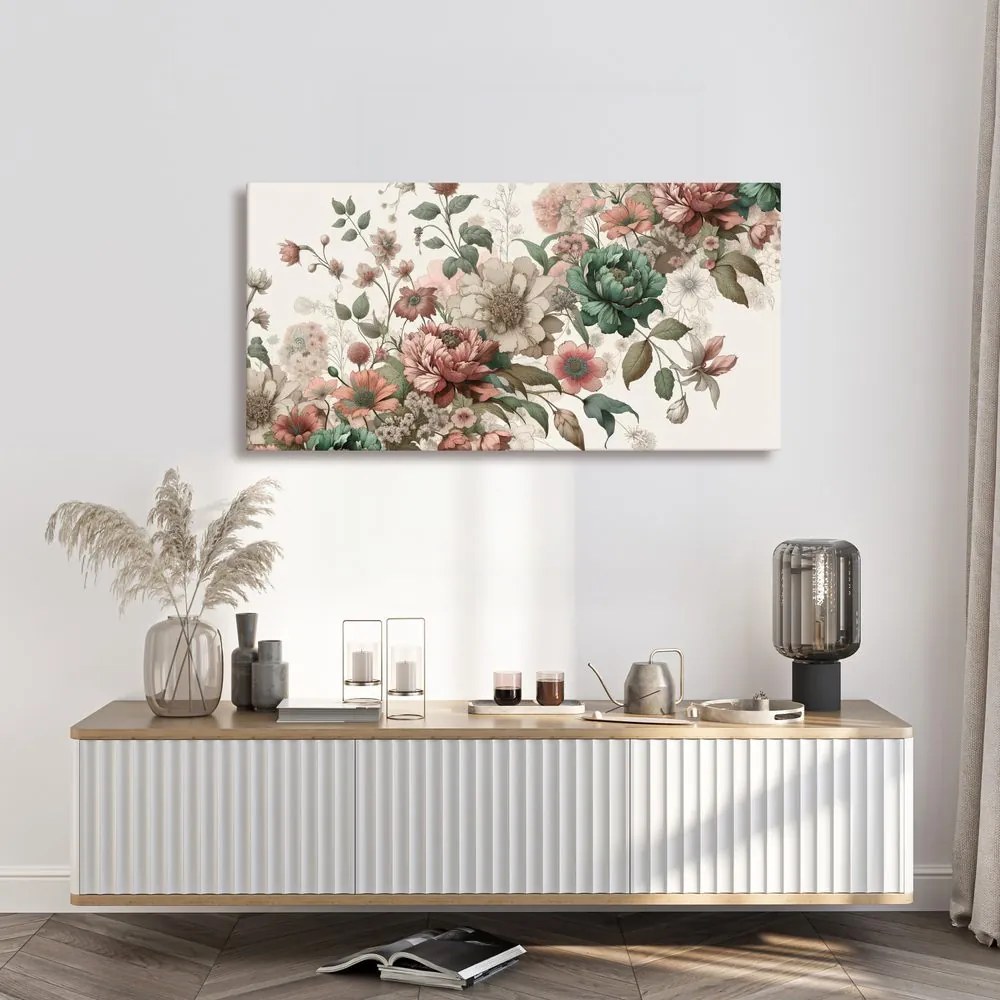 Quadro su tela – Giardino in fiore