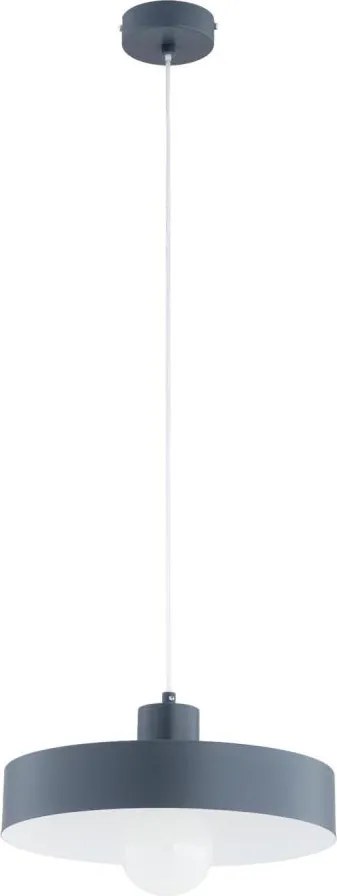 Lampadario a sospensione su cavo NEVERA 1xE27/15W/230V grigio