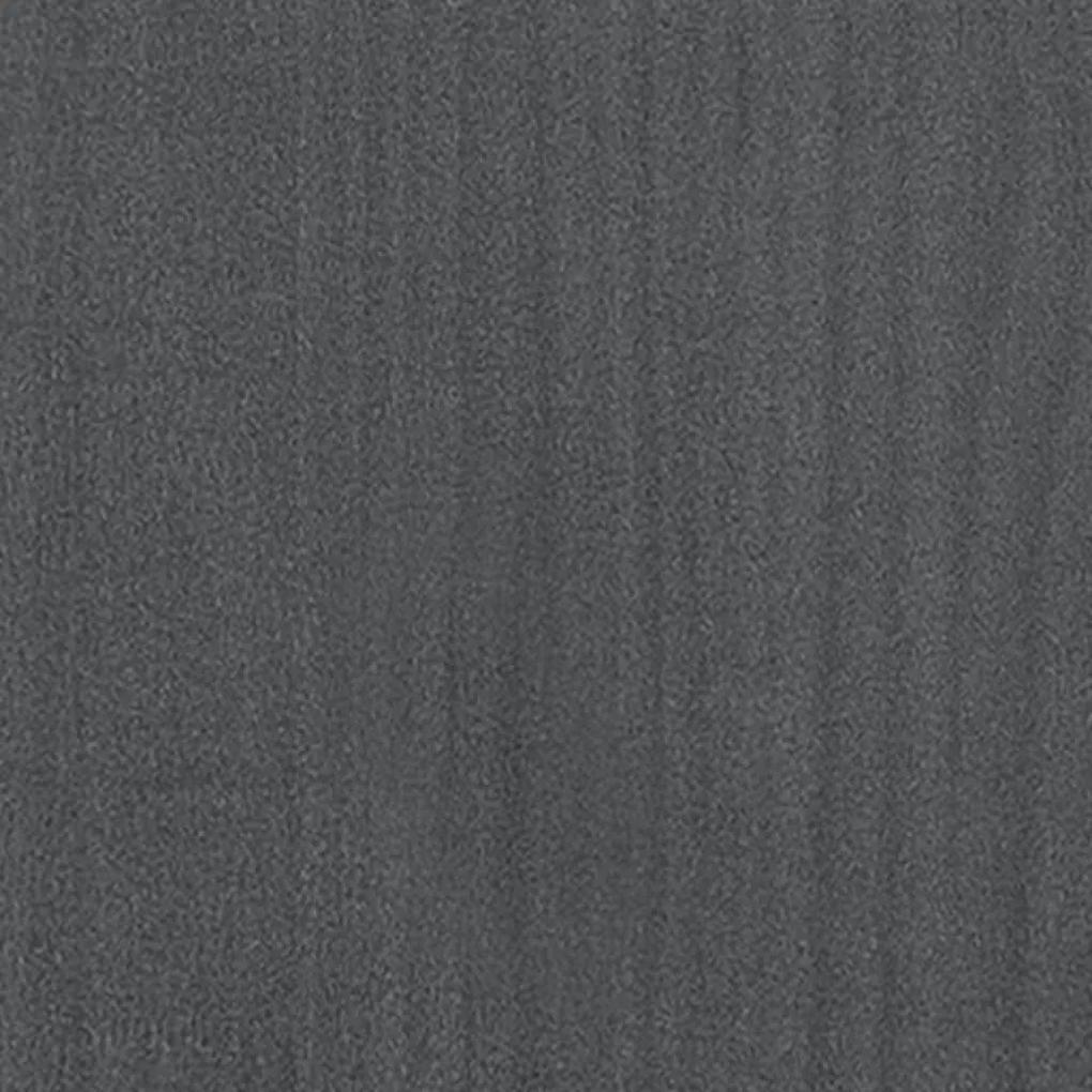 Giroletto grigio legno massello pino 180x200 cm 6ft super king