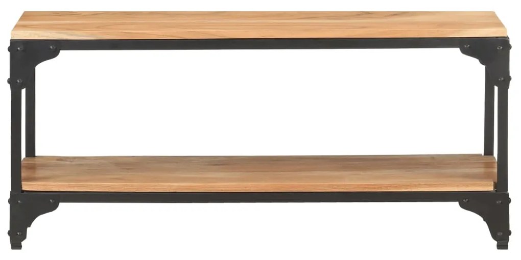 Tavolino da salotto 90x30x40 cm in legno massello di acacia