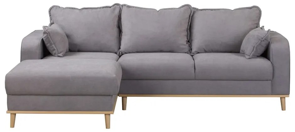 Divano angolare grigio (angolo sinistro) Beata - Ropez