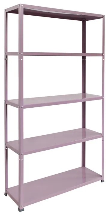 Scaffale in kit 5 ripiani Coolour L 90 x P 30 x H 172 cm violet, portata per ripiano 70 kg