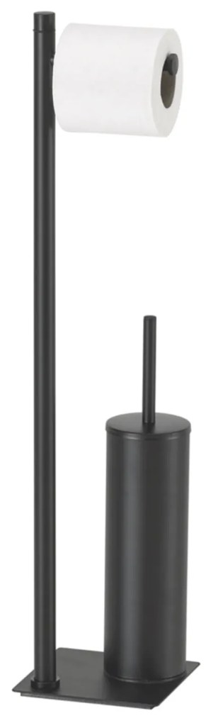Piantana Portarotolo/Scopino Gedy "Trilly" Nero Opaco