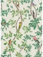 Tapete Netherfield v. Osborne & Little - Ivory/ Leaf Green