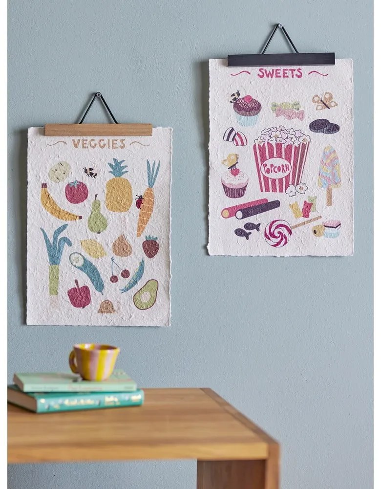 Quadri per bambini in set 2 pezzi 26x35 cm Papio - Bloomingville Mini