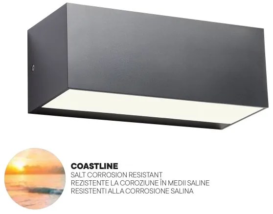 Redo 90153 - Applique da esterno LED LAMPRIS LED/9W/230V IP65