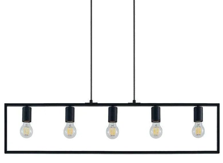 Lindby - Sherwin 5 Lampada a Sospensione Black Lindby