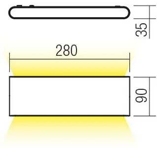 Redo 90452 - Applique da esterno KLIPPE LED/24W/230V IP54 antracite