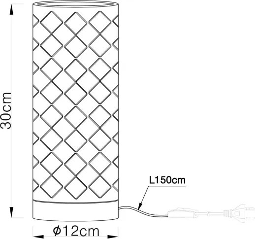 Globo 15584T1 - Lampada da tavolo CINDY 1xE27/40W/230V