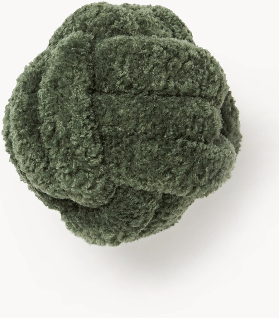 Cuscino annodato in teddy Dotty