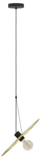 Eglo 44029 - Lampadario a sospensione con filo LINTMILL 1xE27/40W/230V oro