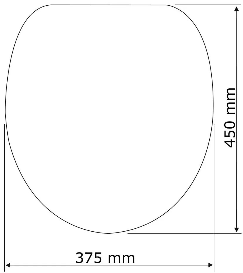 Sedile per wc con chiusura facilitata , 45 x 37,5 cm Astera - Wenko