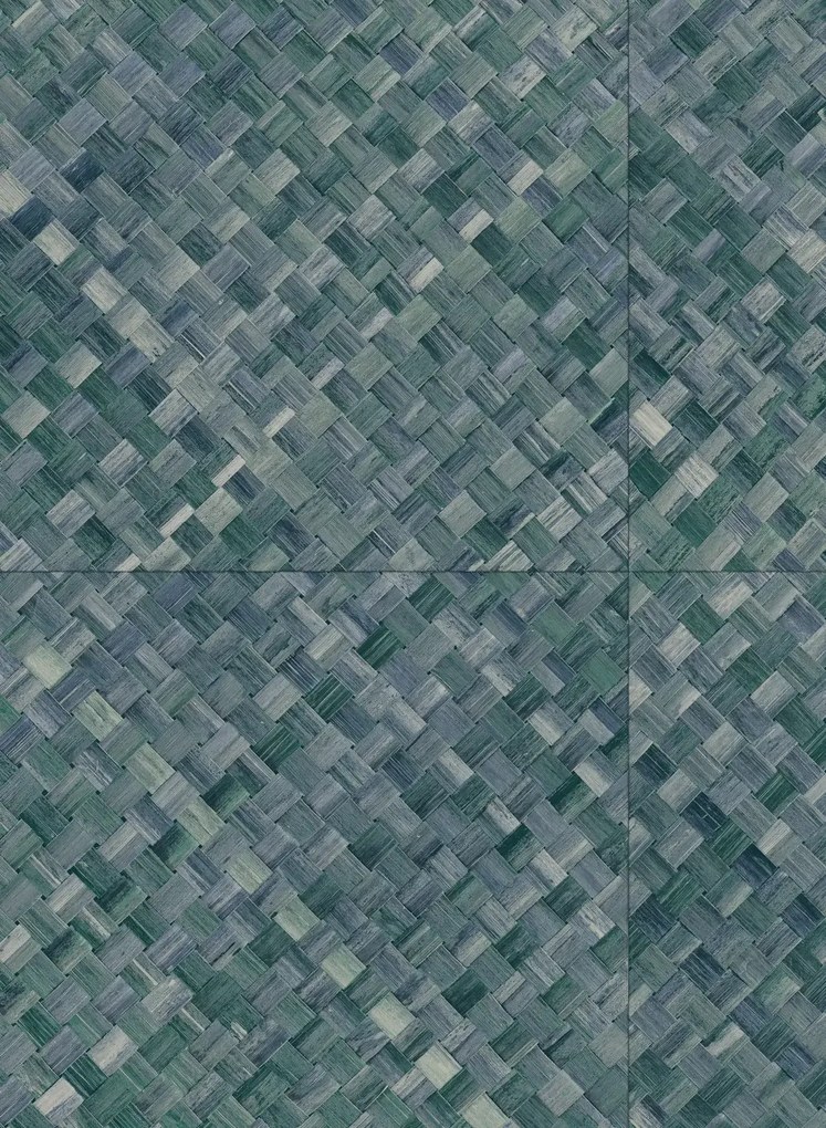 Arte International Carta da parati Pandan - Blau