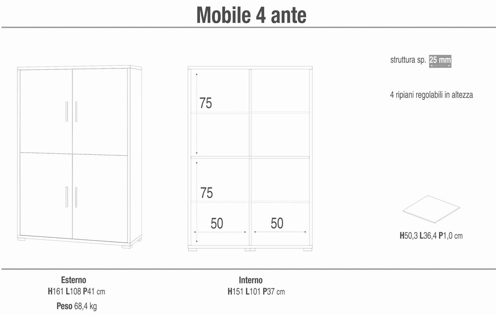 JUSKEN - credenza moderna per soggiorno