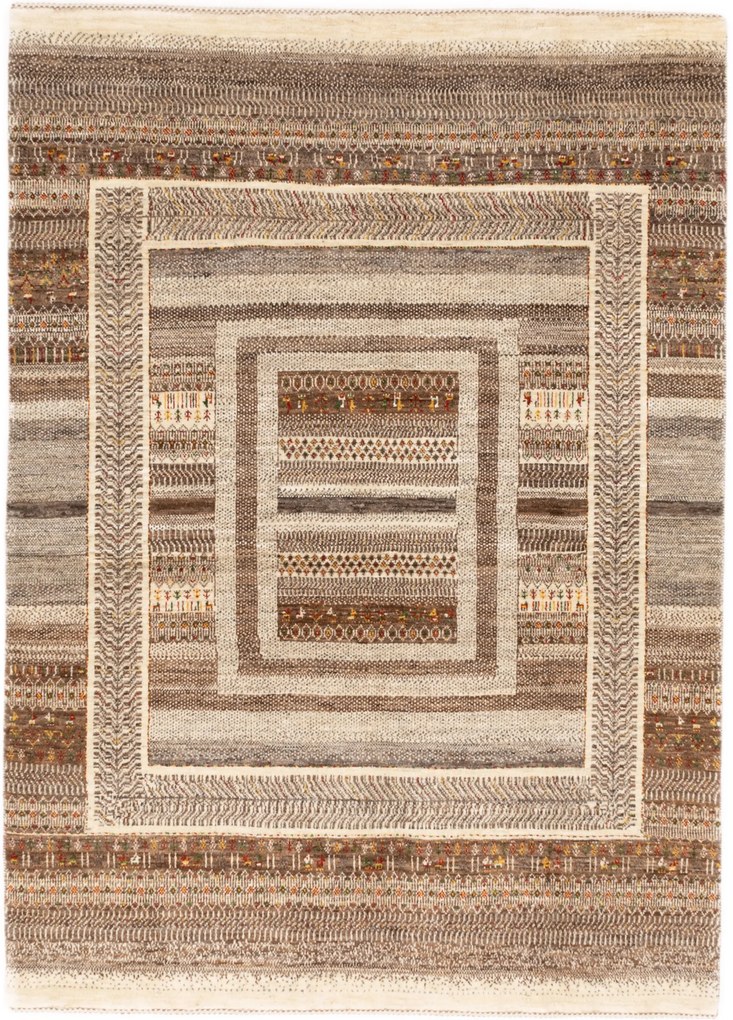 Loribaft Tappeto 210 x 150 Beige (Iran) Annodato A Mano