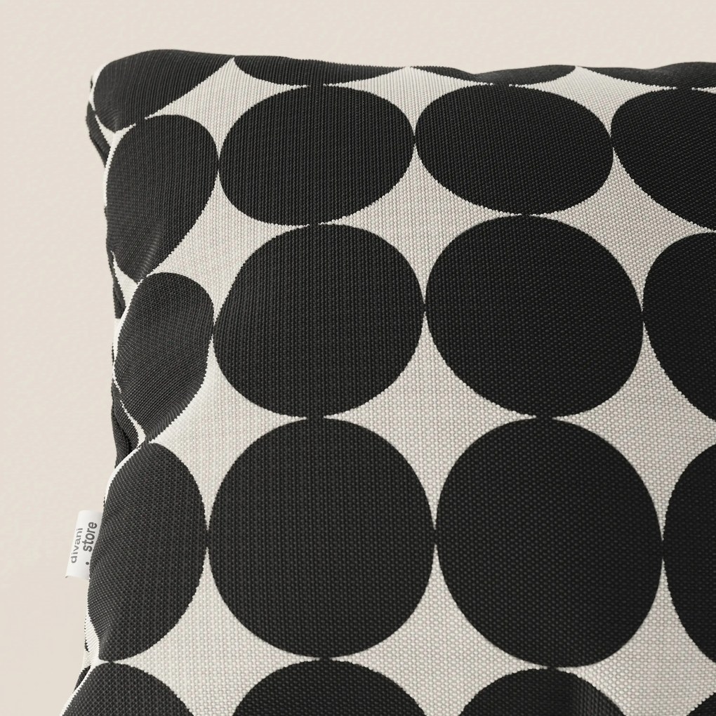 Dot cuscini geometrici disponibile in diversi colori in tessuto Idrorepellente nero