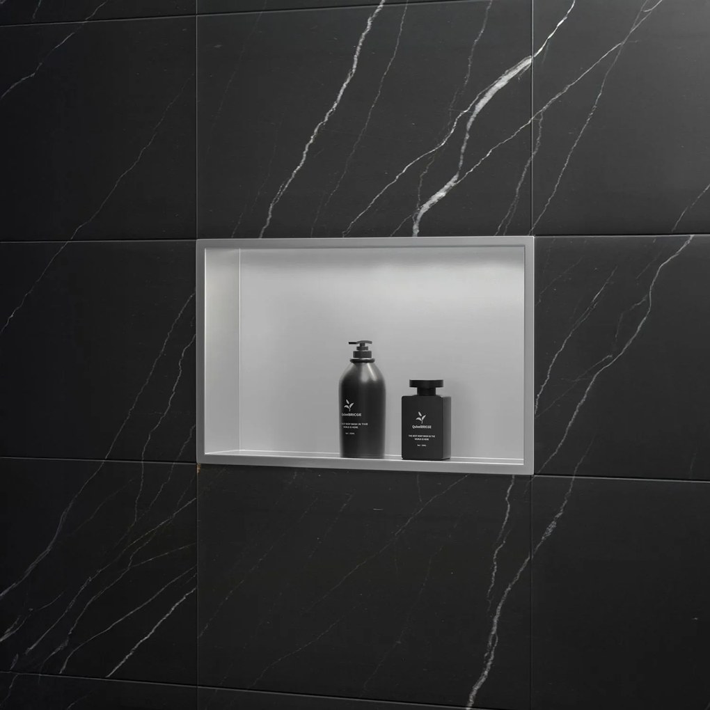 MENSOLA BAGNO 30x45 steel brush