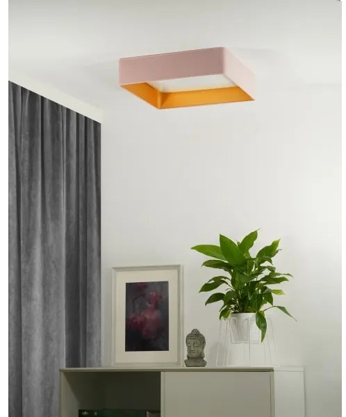 Brilagi - Lampada LED dimmerabile VELVET SQUARE LED/24W/230V + telecomando rosa