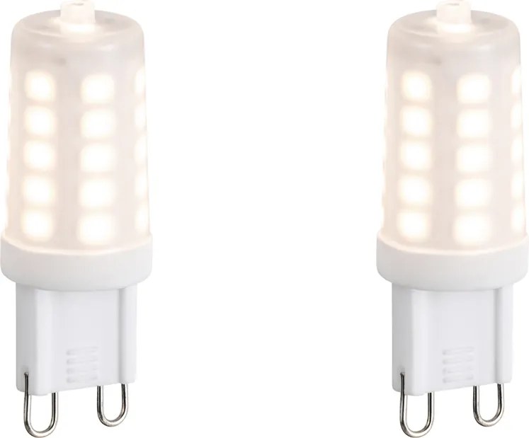 Set di 2 lampadine LED dimmerabili G9 opale 3W 250lm 3000K