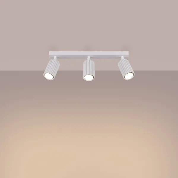 Sollux SL.1543 - Faretto KARBON 3xGU10/10W/230V bianco