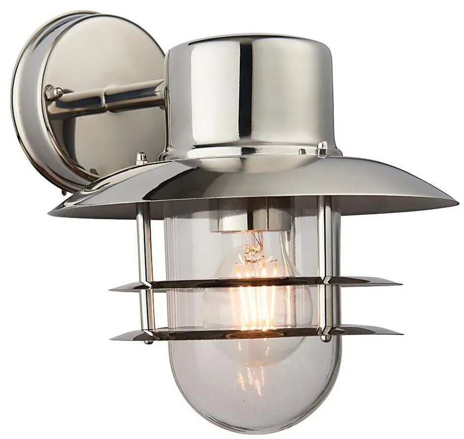 Endon 74703 - Applique da esterno JENSON 1xE27/40W/230V IP44 cromo lucido