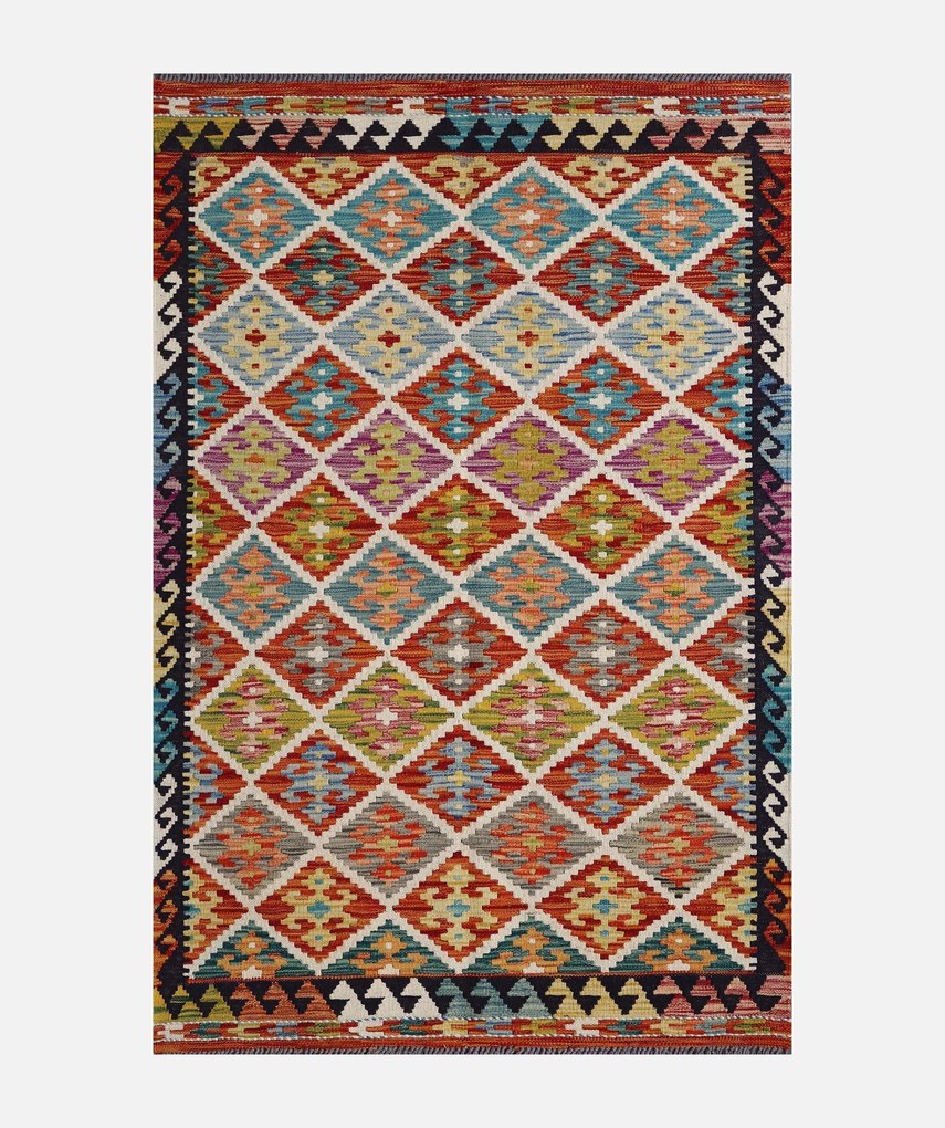 Kilim Tappeto 100x160 (Pakistan) Tessuto A Mano