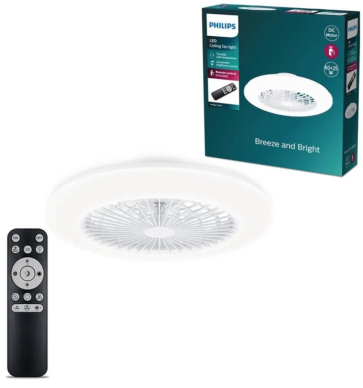 Ventilatore da soffitto Amigo Led Cielo stellato DC 6500LM bianco, Ø 57.7 cm, PHILIPS IP20