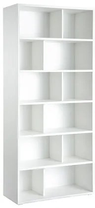 Libreria design in legno bianco EPURE