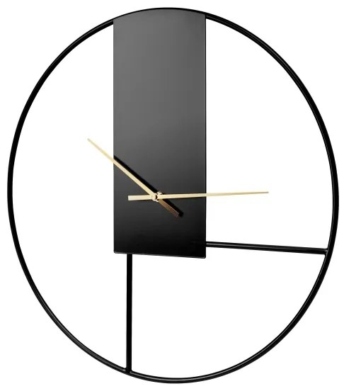 Orologio da parete Ø 50 cm 1xAA nero/oro