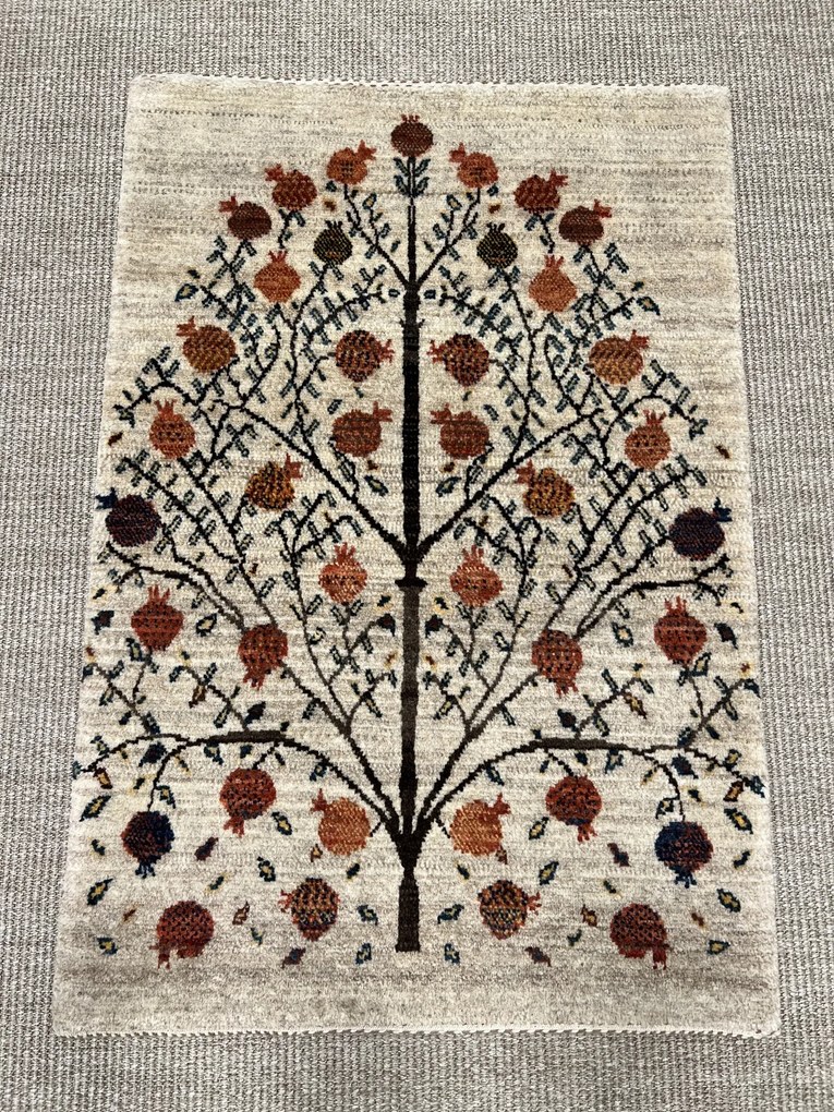 Loribaft Tappeto 90 x 70 Marrone (Iran) Annodato A Mano