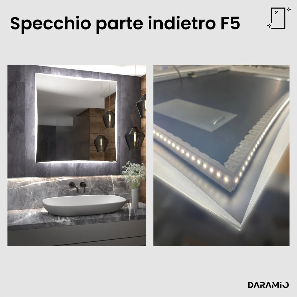 Specchio con luce LED F5