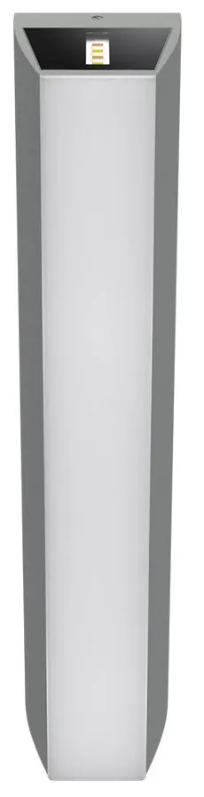 Applique Bidirezionale Grigia 12W CCT IP65 da esterno - Serie FILO Colore Bianco Variabile CCT