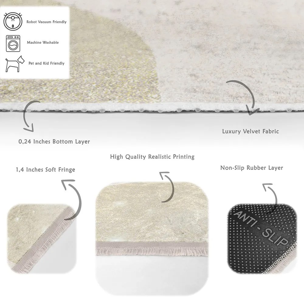 Tappeto beige 80x150 cm - Mila Home