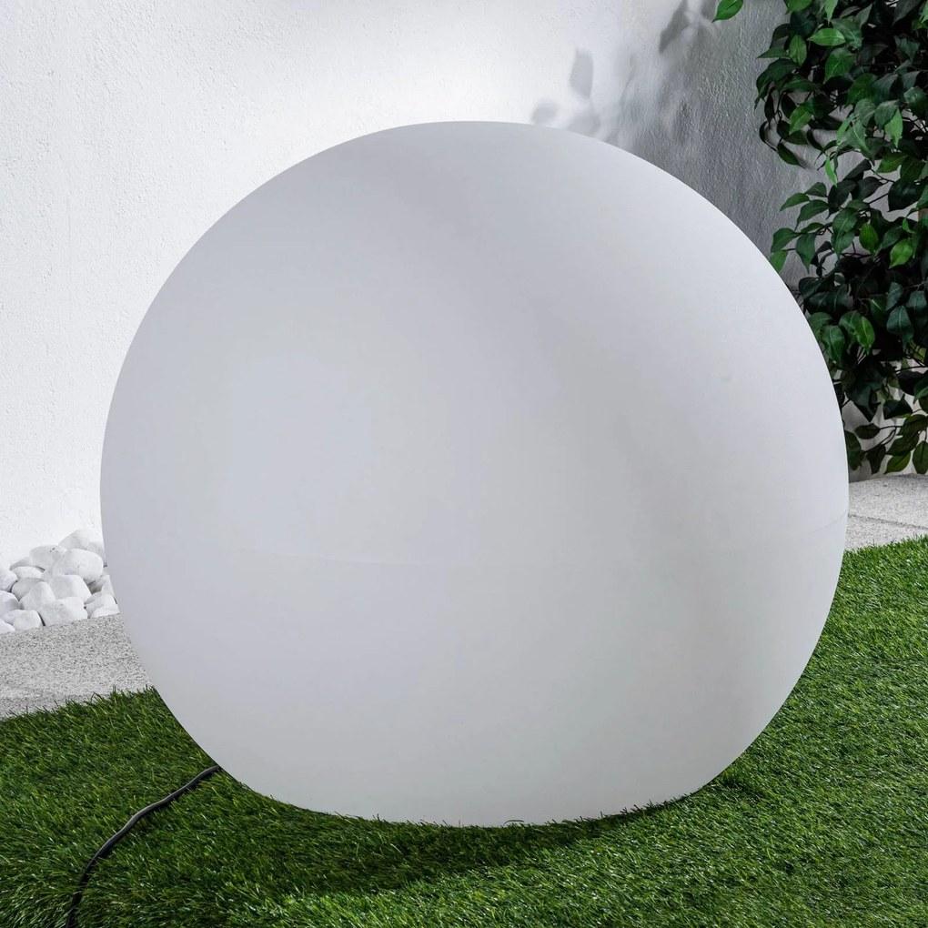 Lampada da esterno decorativa Cumulus XL, sfera, Ø 80 cm XL Nowodvorski Lighting, Bianco / Opale, Plastica
