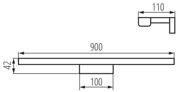 Kanlux 26688 - Illuminazione a LED per specchi da bagno ASTEN LED / 15W / 230V IP44 bianco