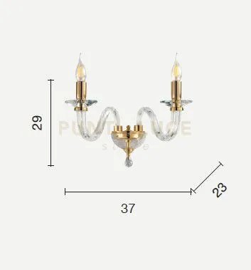 Applique in vetro a 2 luci ravel bianco-oro ap.ravel-2-bco