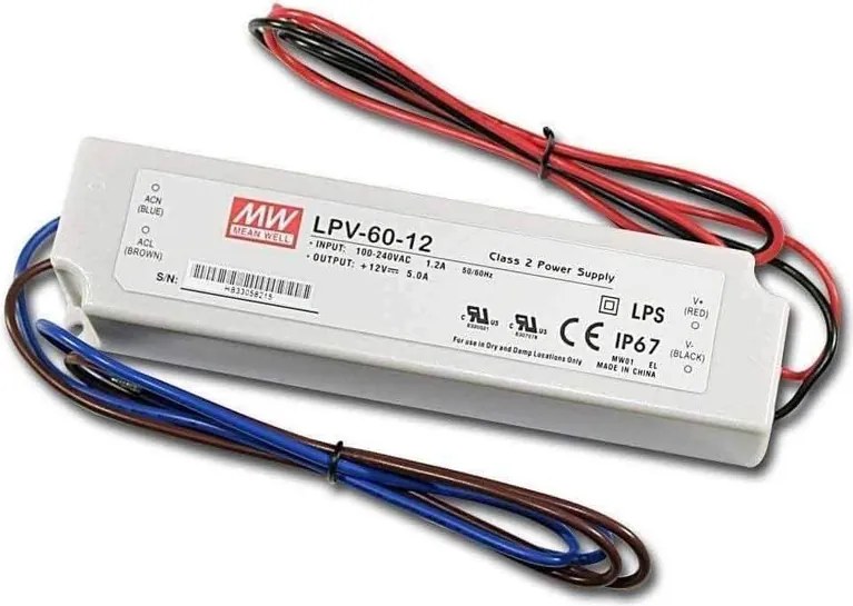 Alimentatore Meanwell 60W 12V IP67