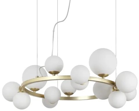 Ideal Lux - Paralume di ricambio per lampadario/apparecchio/lampada PERLAGE, Ø 12 cm, bianco