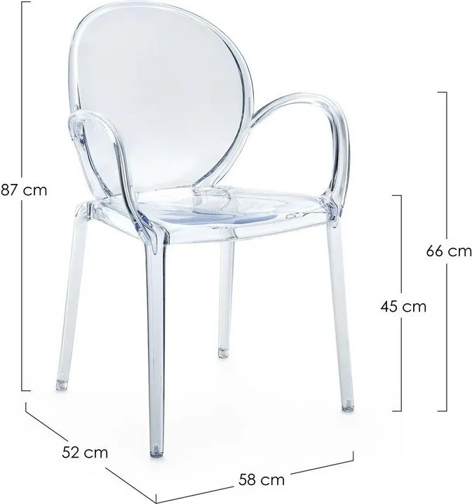 Sedia da esterno in plastica Camilla – Bizzotto