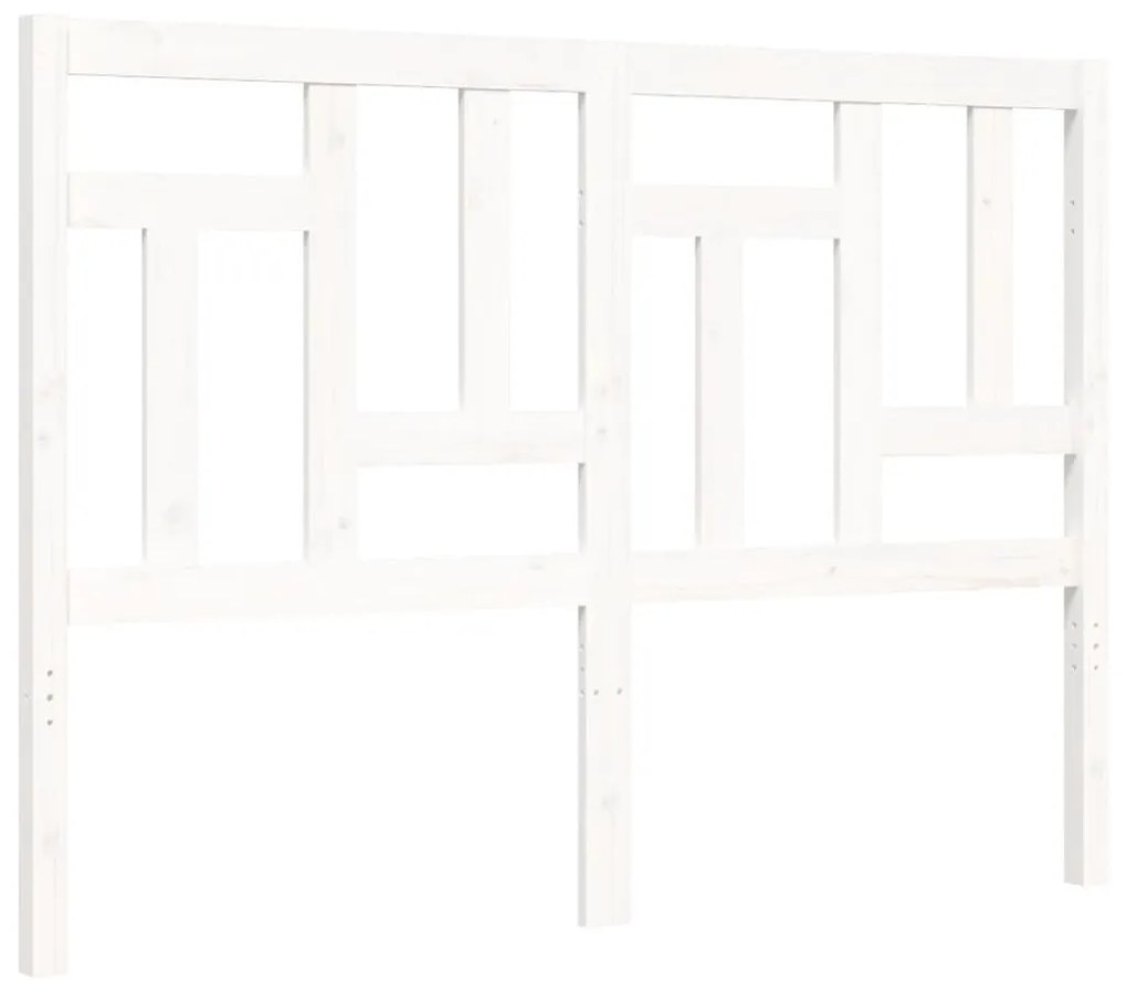 Giroletto con Testiera Bianco Small Double Legno Massello