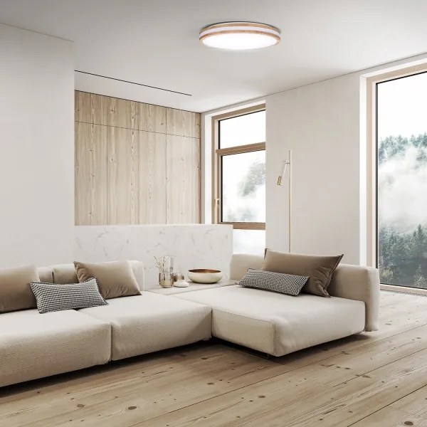 Solight WO8008 - Lampada LED dimmerabile WOODY LED/60W/230V 3000-6500K Ø 50 cm +