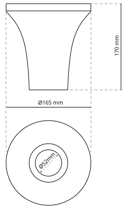 Plafoniera LED GU10 e GU5.3 in Gesso Pitturabile Rotonda Ø167x170mm Base GU10